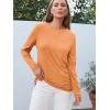 imageAUTOMET Spring Tops Womens Long Sleeve Shirts Workout Plus Size Tees Fall Outfits Clothes 202501orange