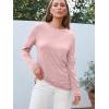 imageAUTOMET Spring Tops Womens Long Sleeve Shirts Workout Plus Size Tees Fall Outfits Clothes 202501pink