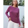 imageAUTOMET Spring Tops Womens Long Sleeve Shirts Workout Plus Size Tees Fall Outfits Clothes 202501purple