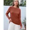 imageAUTOMET Spring Tops Womens Long Sleeve Shirts Workout Plus Size Tees Fall Outfits Clothes 202501rust
