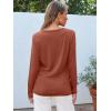 imageAUTOMET Spring Tops Womens Long Sleeve Shirts Workout Plus Size Tees Fall Outfits Clothes 202501rust