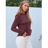 imageAUTOMET Spring Tops Womens Long Sleeve Shirts Workout Plus Size Tees Fall Outfits Clothes 202501wine Red