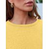 imageAUTOMET Spring Tops Womens Long Sleeve Shirts Workout Plus Size Tees Fall Outfits Clothes 202501yellow