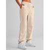 imageAUTOMET Womens Cinch Bottom Sweatpants Athletic Joggers Lounge Pants with PocketsApricot
