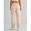 imageAUTOMET Womens Cinch Bottom Sweatpants Athletic Joggers Lounge Pants with PocketsApricot