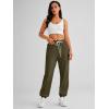 imageAUTOMET Womens Cinch Bottom Sweatpants Athletic Joggers Lounge Pants with PocketsArmy Green