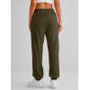 imageAUTOMET Womens Cinch Bottom Sweatpants Athletic Joggers Lounge Pants with PocketsArmy Green