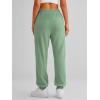 imageAUTOMET Womens Cinch Bottom Sweatpants Athletic Joggers Lounge Pants with PocketsBean Green