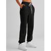 imageAUTOMET Womens Cinch Bottom Sweatpants Athletic Joggers Lounge Pants with PocketsBlack