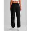 imageAUTOMET Womens Cinch Bottom Sweatpants Athletic Joggers Lounge Pants with PocketsBlack