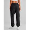 imageAUTOMET Womens Cinch Bottom Sweatpants Athletic Joggers Lounge Pants with PocketsBlack Grey