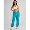 imageAUTOMET Womens Cinch Bottom Sweatpants Athletic Joggers Lounge Pants with PocketsCyan