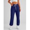 imageAUTOMET Womens Cinch Bottom Sweatpants Athletic Joggers Lounge Pants with PocketsDark Blue