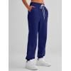 imageAUTOMET Womens Cinch Bottom Sweatpants Athletic Joggers Lounge Pants with PocketsDark Blue