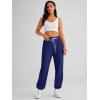 imageAUTOMET Womens Cinch Bottom Sweatpants Athletic Joggers Lounge Pants with PocketsDark Blue