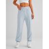 imageAUTOMET Womens Cinch Bottom Sweatpants Athletic Joggers Lounge Pants with PocketsGrey