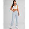 imageAUTOMET Womens Cinch Bottom Sweatpants Athletic Joggers Lounge Pants with PocketsGrey