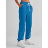 imageAUTOMET Womens Cinch Bottom Sweatpants Athletic Joggers Lounge Pants with PocketsLake Blue
