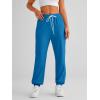 imageAUTOMET Womens Cinch Bottom Sweatpants Athletic Joggers Lounge Pants with PocketsLake Blue