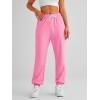 imageAUTOMET Womens Cinch Bottom Sweatpants Athletic Joggers Lounge Pants with PocketsLight Pink