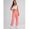 imageAUTOMET Womens Cinch Bottom Sweatpants Athletic Joggers Lounge Pants with PocketsPink