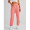 imageAUTOMET Womens Cinch Bottom Sweatpants Athletic Joggers Lounge Pants with PocketsPink