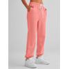 imageAUTOMET Womens Cinch Bottom Sweatpants Athletic Joggers Lounge Pants with PocketsPink