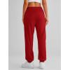 imageAUTOMET Womens Cinch Bottom Sweatpants Athletic Joggers Lounge Pants with PocketsRed