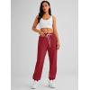 imageAUTOMET Womens Cinch Bottom Sweatpants Athletic Joggers Lounge Pants with PocketsWine Red