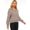 imageAUTOMET Womens Cropped Sweatshirts Pullover Fleece Crop Sweaters Fall Fashion Outfits Clothes 2025Coffee Grey