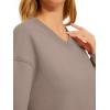 imageAUTOMET Womens Cropped Sweatshirts Pullover Fleece Crop Sweaters Fall Fashion Outfits Clothes 2025Coffee Grey