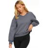imageAUTOMET Womens Cropped Sweatshirts Pullover Fleece Crop Sweaters Fall Fashion Outfits Clothes 2025Deep Grey