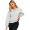 imageAUTOMET Womens Cropped Sweatshirts Pullover Fleece Crop Sweaters Fall Fashion Outfits Clothes 2025Grey