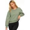 imageAUTOMET Womens Cropped Sweatshirts Pullover Fleece Crop Sweaters Fall Fashion Outfits Clothes 2025Light Green