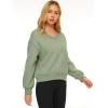 imageAUTOMET Womens Cropped Sweatshirts Pullover Fleece Crop Sweaters Fall Fashion Outfits Clothes 2025Light Green