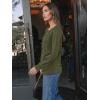 imageAUTOMET Womens Fall Fashion Long Sleeve Shirts Dressy Casual Pleated Basic Trendy Tops Winter Clothes 2025Army Green