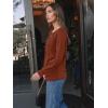 imageAUTOMET Womens Fall Fashion Long Sleeve Shirts Dressy Casual Pleated Basic Trendy Tops Winter Clothes 2025Caramel