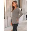 imageAUTOMET Womens Fall Fashion Long Sleeve Shirts Dressy Casual Pleated Basic Trendy Tops Winter Clothes 2025Coffee Grey