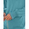 imageAUTOMET Womens Fall Fashion Long Sleeve Shirts Dressy Casual Pleated Basic Trendy Tops Winter Clothes 2025Cyan