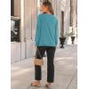 imageAUTOMET Womens Fall Fashion Long Sleeve Shirts Dressy Casual Pleated Basic Trendy Tops Winter Clothes 2025Cyan