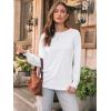 imageAUTOMET Womens Fall Fashion Long Sleeve Shirts Dressy Casual Pleated Basic Trendy Tops Winter Clothes 2025White