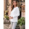 imageAUTOMET Womens Fall Fashion Long Sleeve Shirts Dressy Casual Pleated Basic Trendy Tops Winter Clothes 2025White