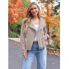 imageAUTOMET Womens Faux Leather Jackets Suede Fall Fashion 2025 Outfits Winter Clothes Open Front Cropped Coat OutwearApricot