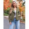 imageAUTOMET Womens Faux Leather Jackets Suede Fall Fashion 2025 Outfits Winter Clothes Open Front Cropped Coat OutwearArmygreen