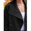 imageAUTOMET Womens Faux Leather Jackets Suede Fall Fashion 2025 Outfits Winter Clothes Open Front Cropped Coat OutwearBlack