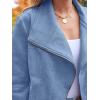 imageAUTOMET Womens Faux Leather Jackets Suede Fall Fashion 2025 Outfits Winter Clothes Open Front Cropped Coat OutwearBlue