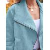 imageAUTOMET Womens Faux Leather Jackets Suede Fall Fashion 2025 Outfits Winter Clothes Open Front Cropped Coat OutwearBluegreen