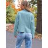 imageAUTOMET Womens Faux Leather Jackets Suede Fall Fashion 2025 Outfits Winter Clothes Open Front Cropped Coat OutwearBluegreen