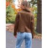 imageAUTOMET Womens Faux Leather Jackets Suede Fall Fashion 2025 Outfits Winter Clothes Open Front Cropped Coat OutwearCamel