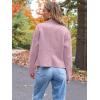 imageAUTOMET Womens Faux Leather Jackets Suede Fall Fashion 2025 Outfits Winter Clothes Open Front Cropped Coat OutwearDarkpink